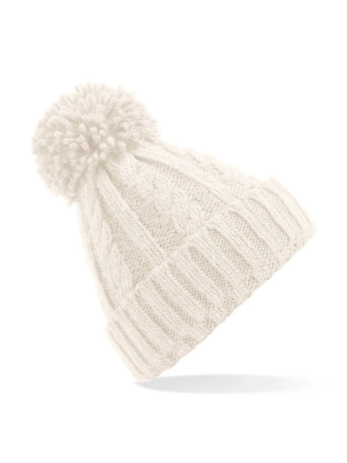 Cable Knit Melange Beanie