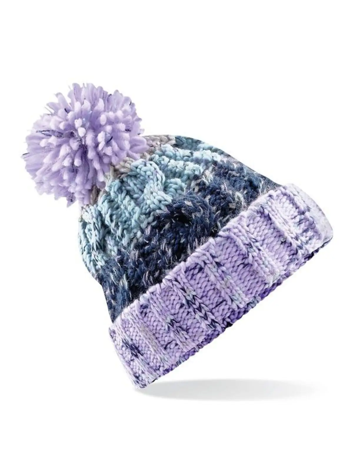 Corkscrew Pom Pom Beanie