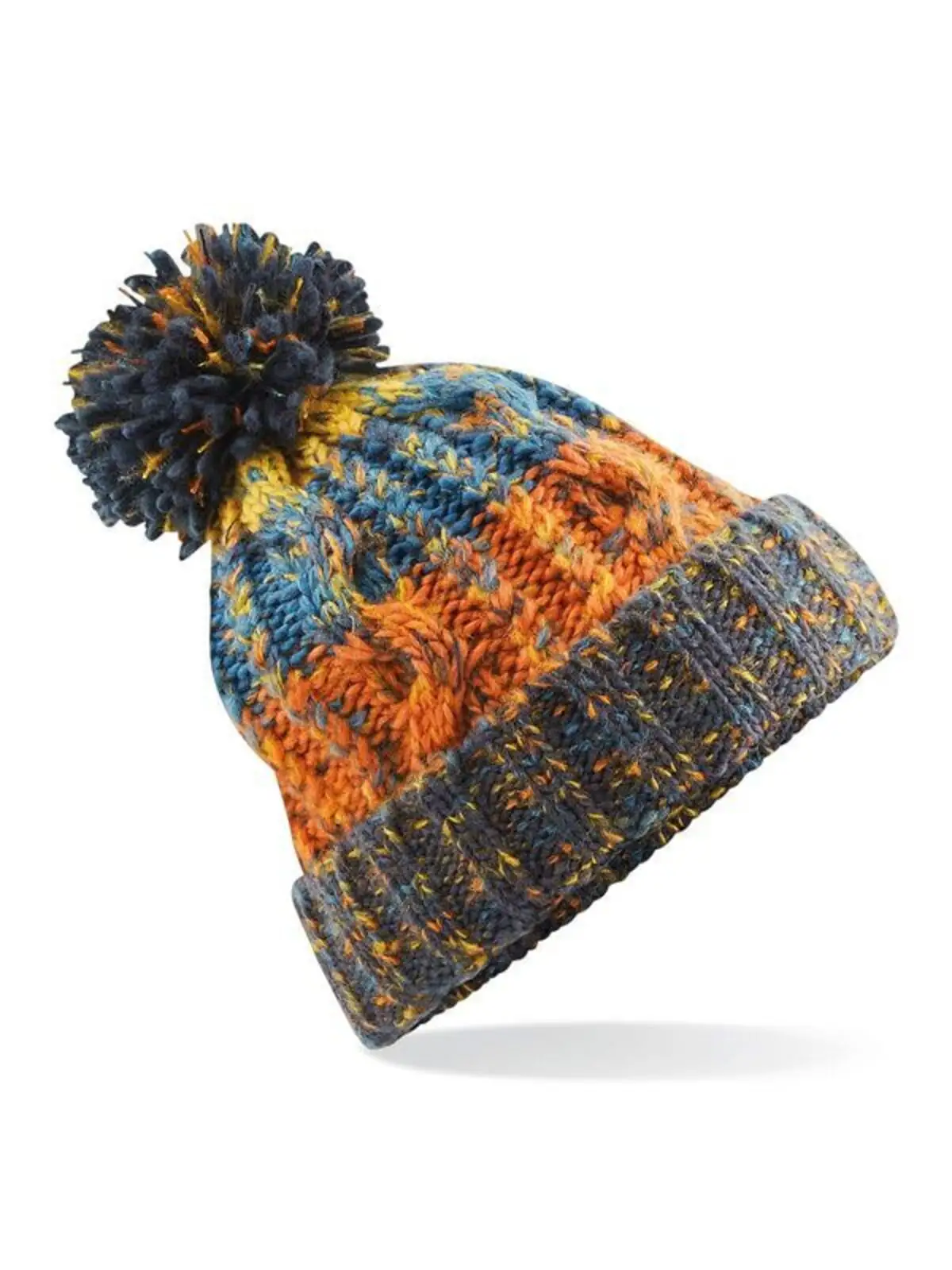 Corkscrew Pom Pom Beanie