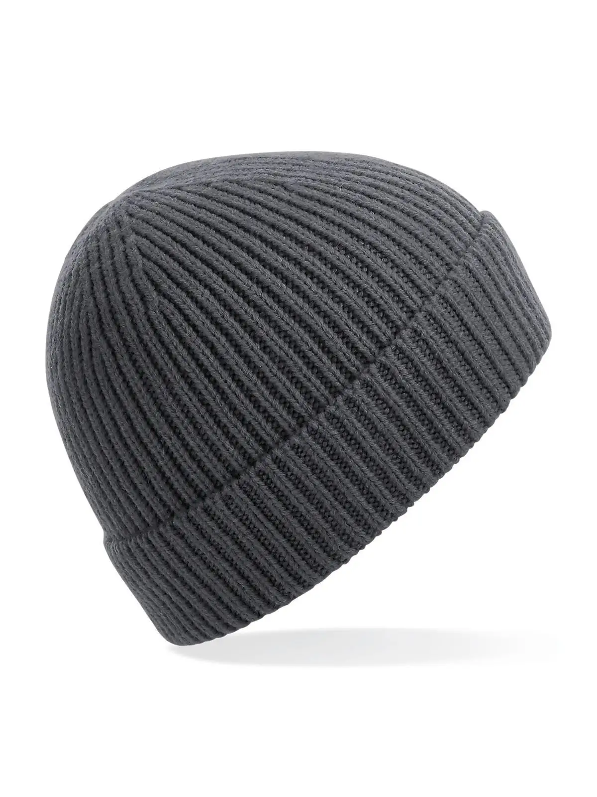 Engineered Knit Ribbed Beanie