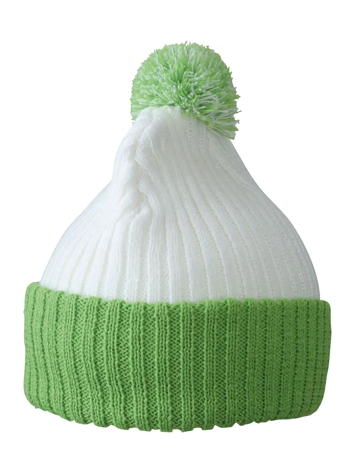 Knitted Cap with Pompon