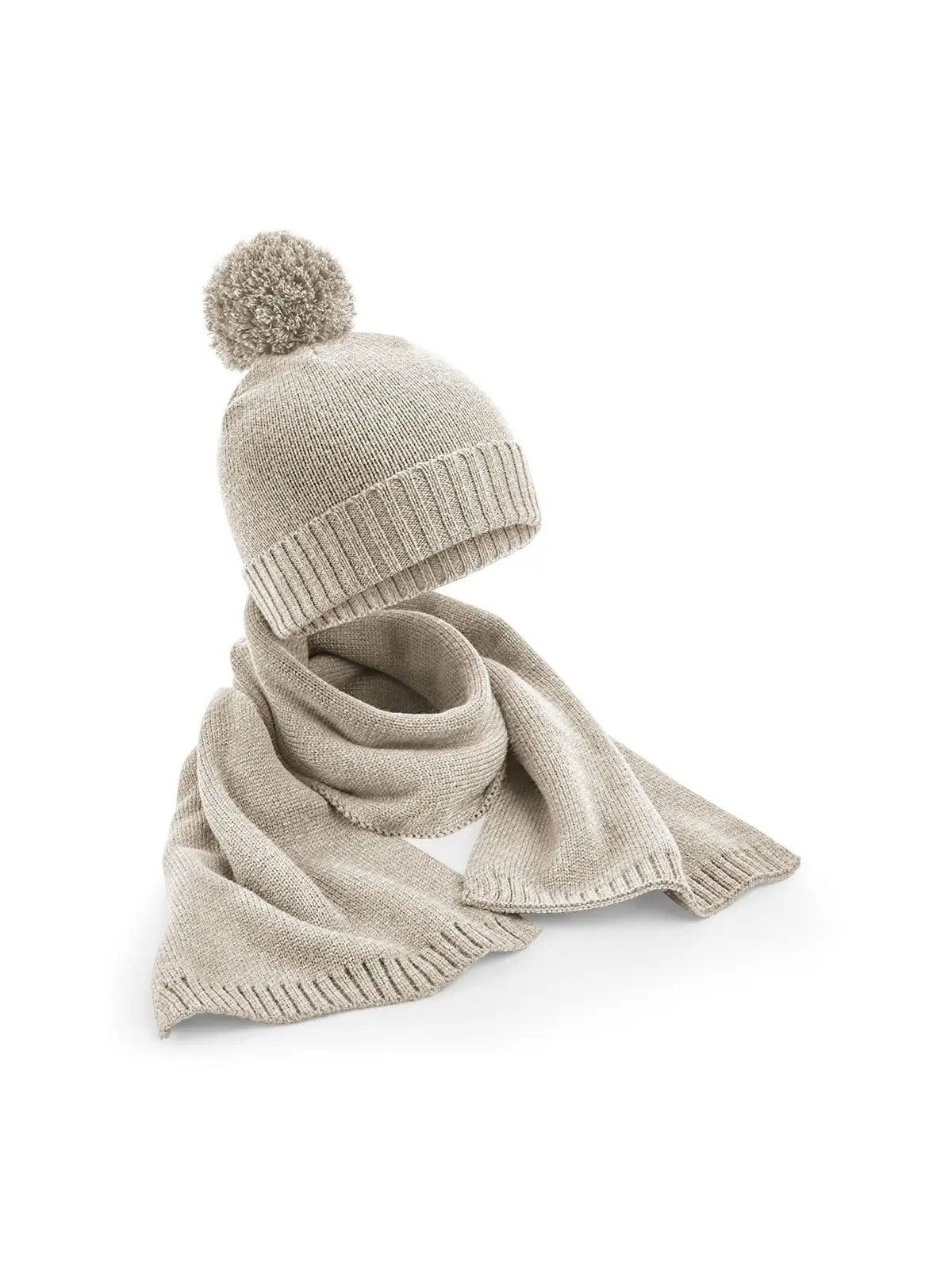 Knitted Scarf and Beanie Gift Set