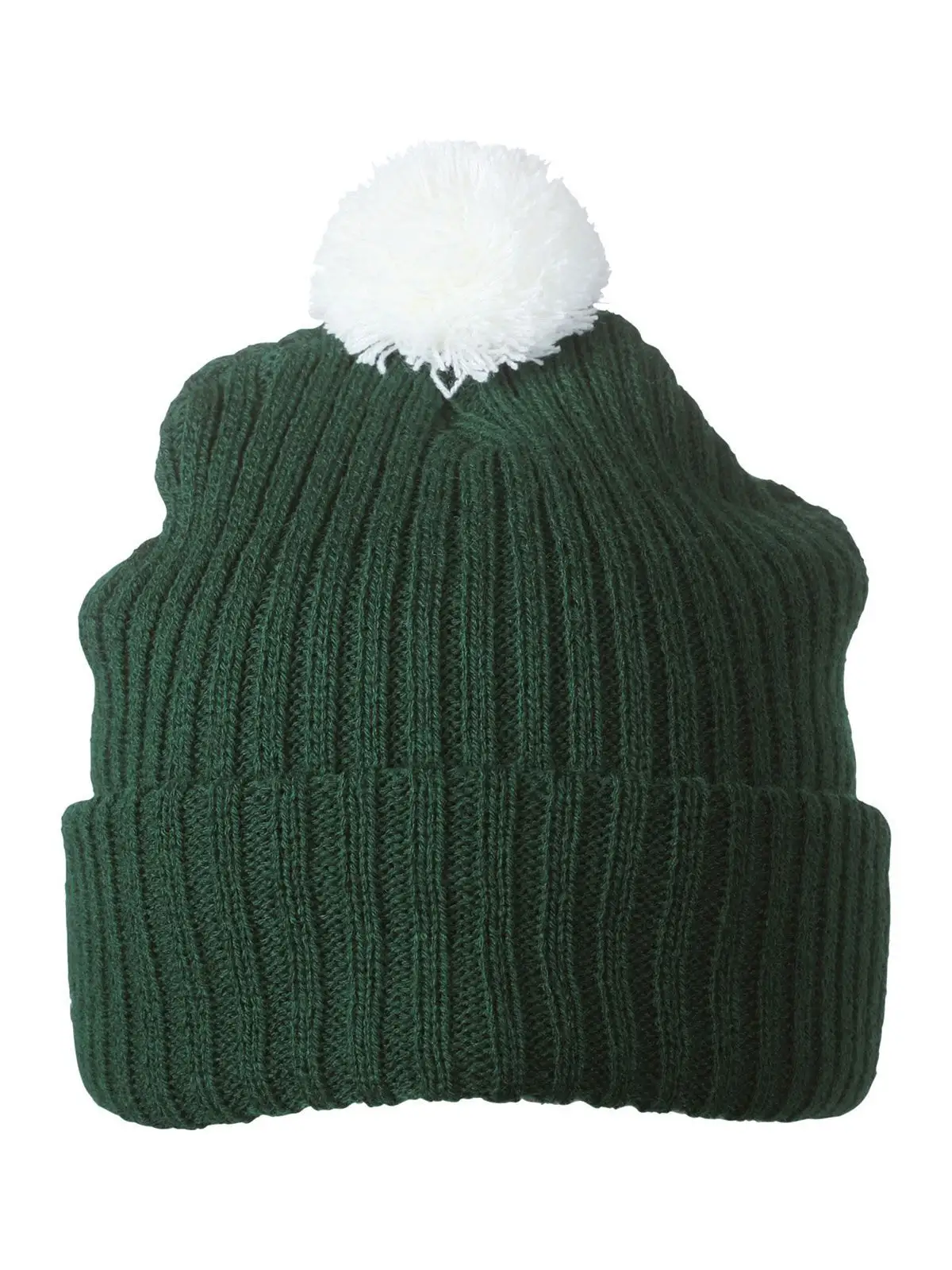 Knitted Cap with Pompon