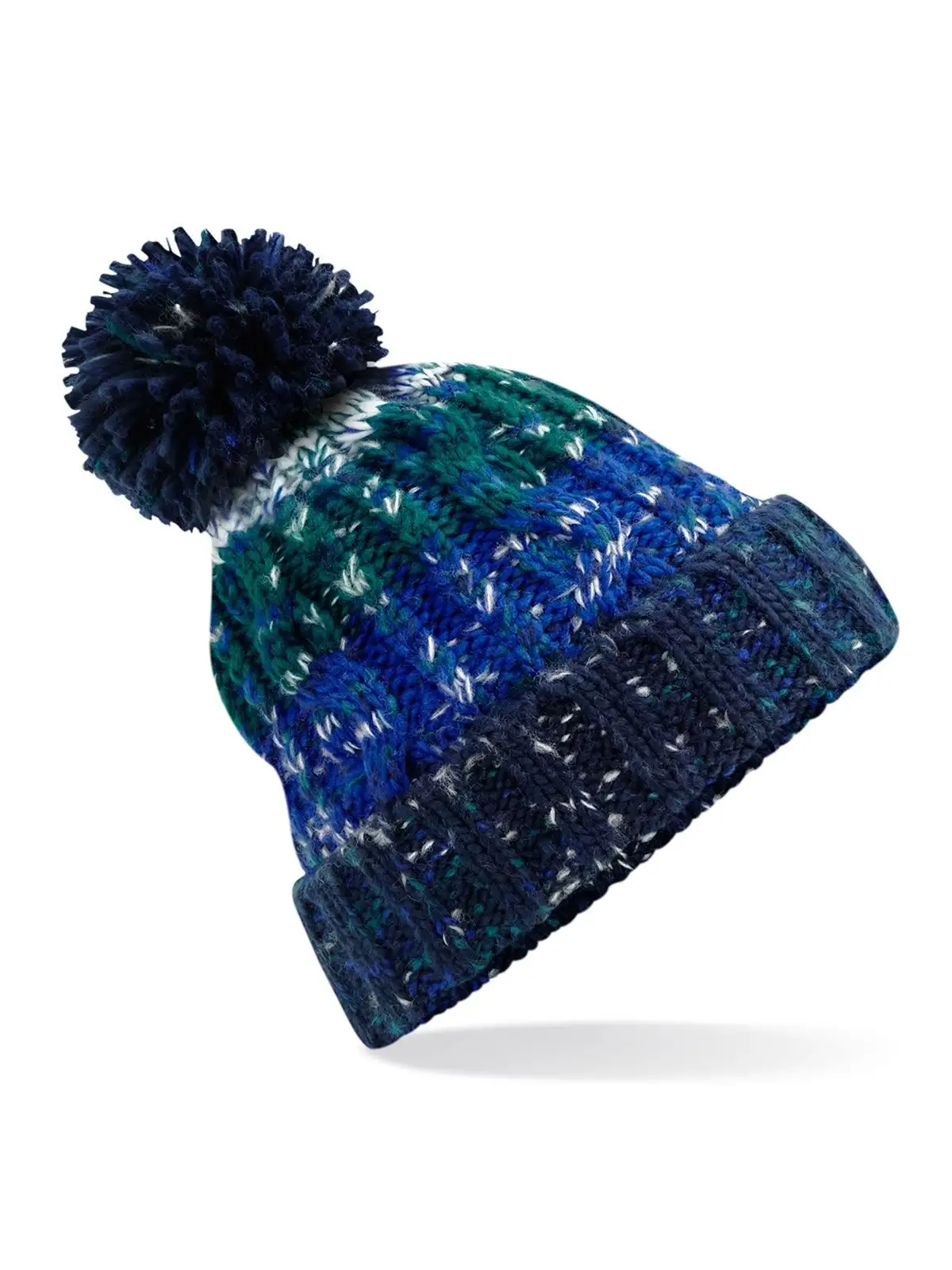Corkscrew Pom Pom Beanie