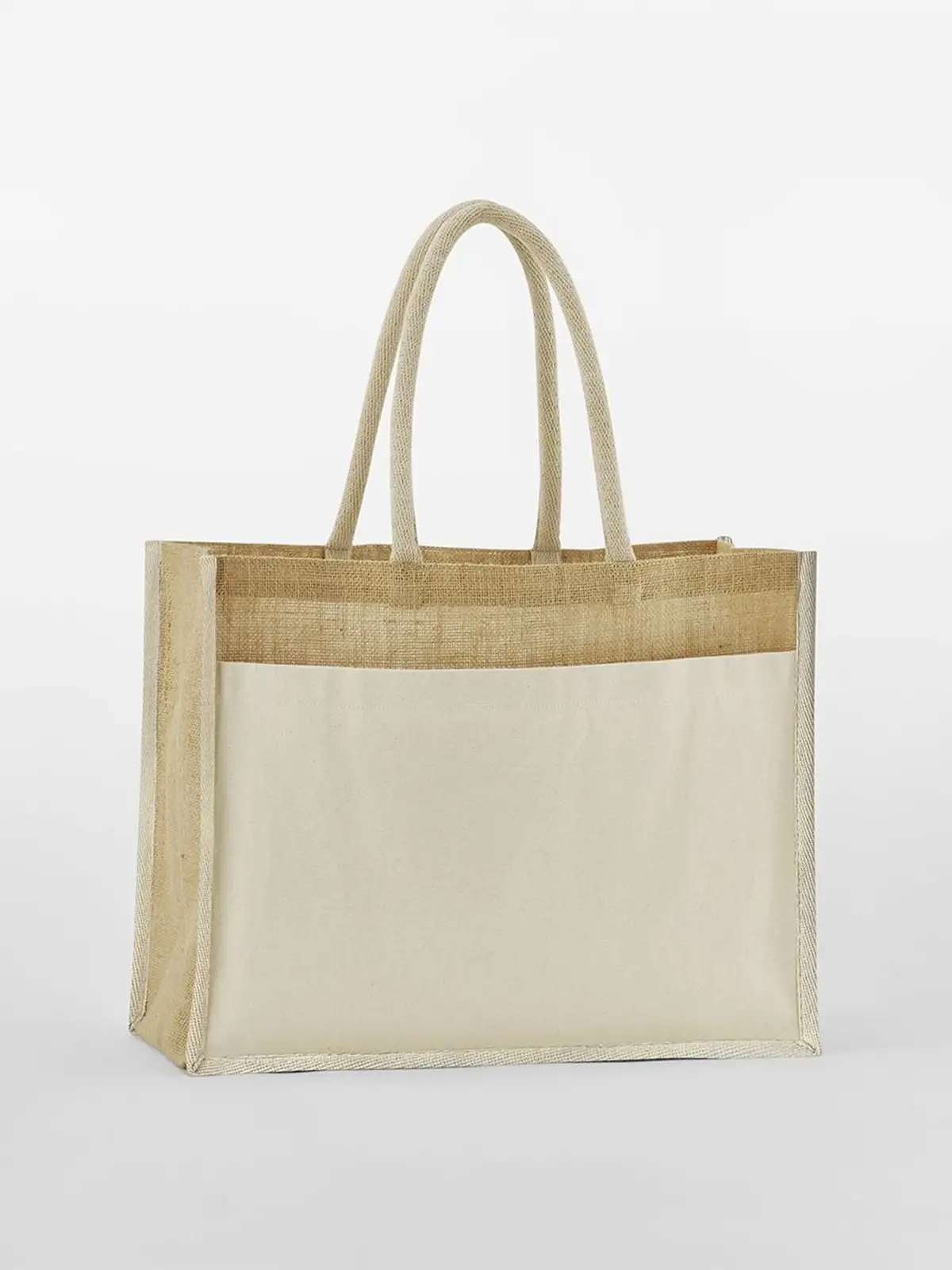 Cotton Pocket Natural Starched Jute Shopper