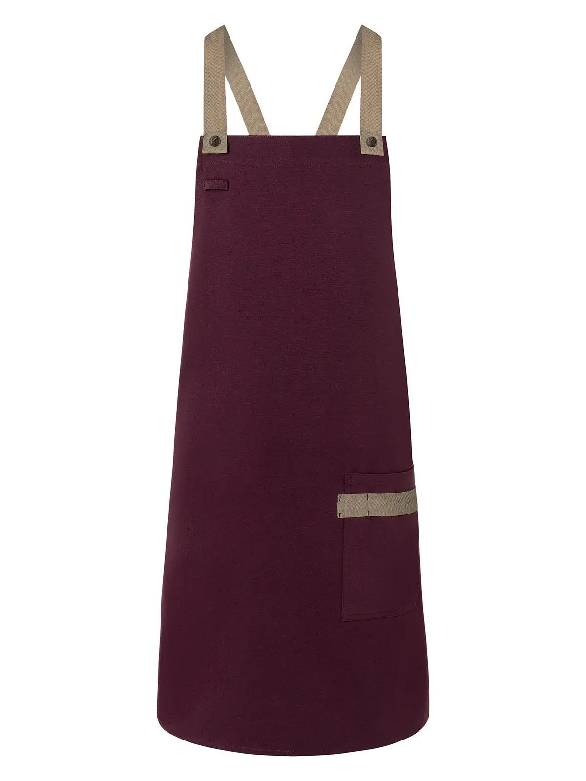 Bib Apron With Crossed Ribbons