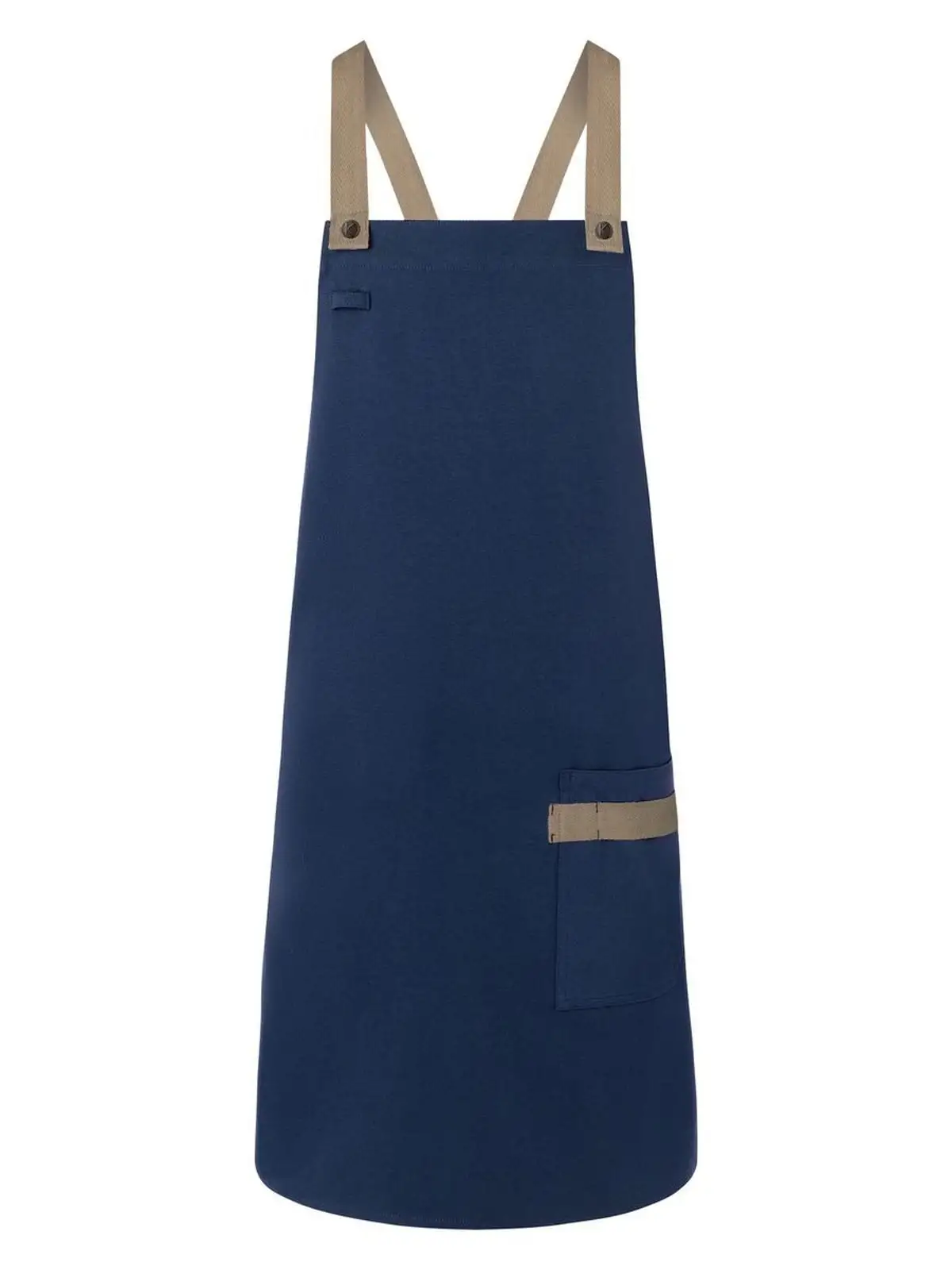 Bib Apron With Crossed Ribbons