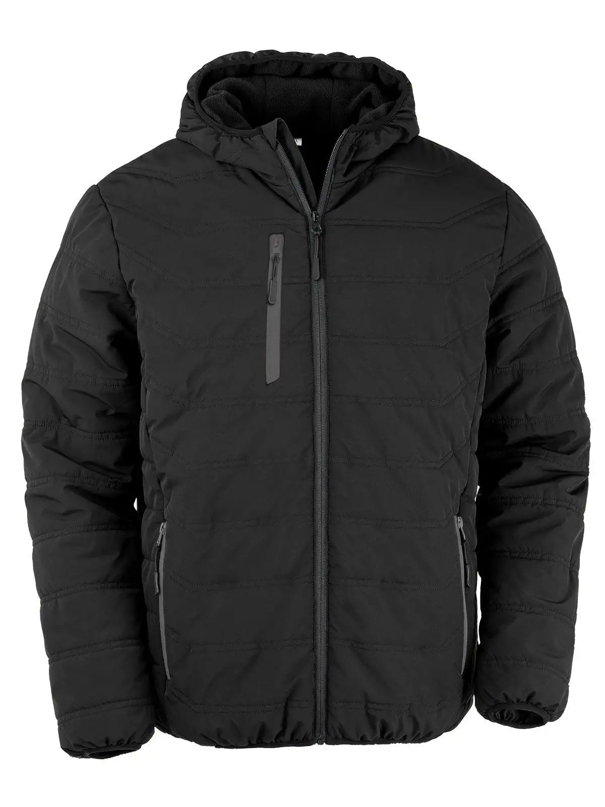 Black Compass Padded Winter Jacket