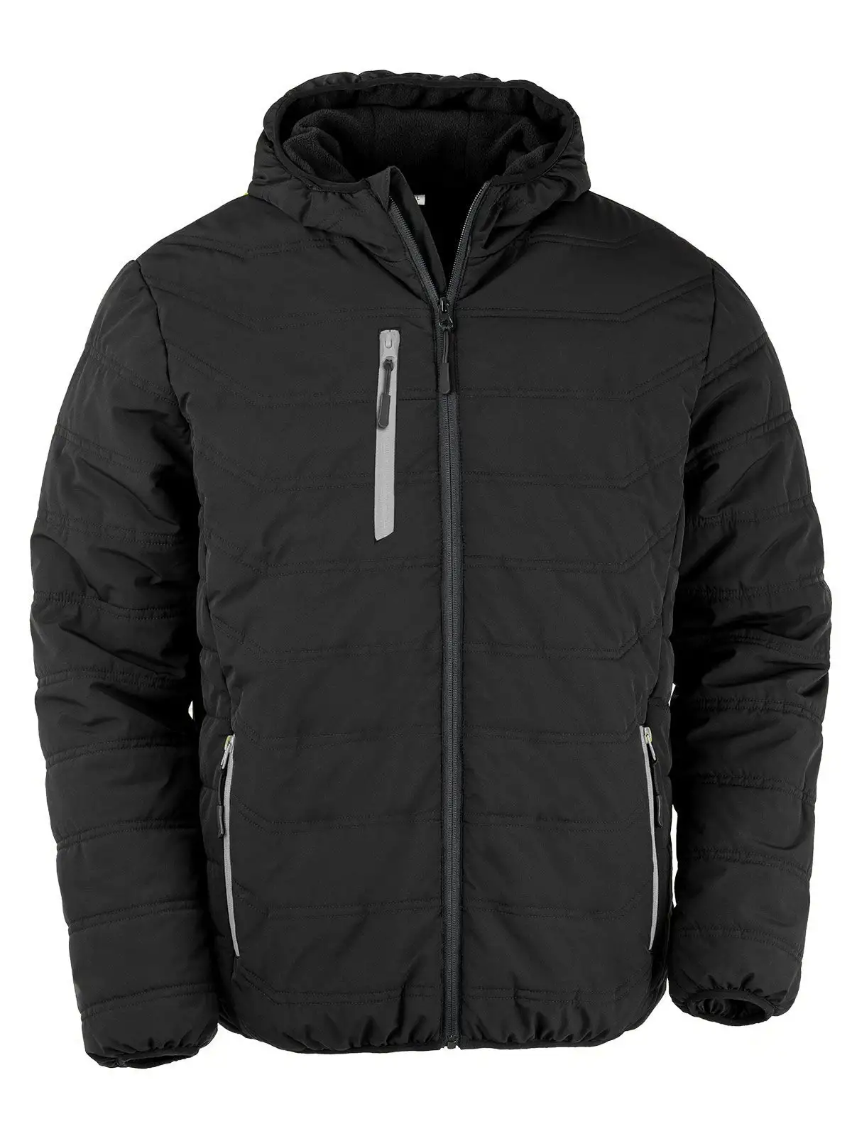 Black Compass Padded Winter Jacket