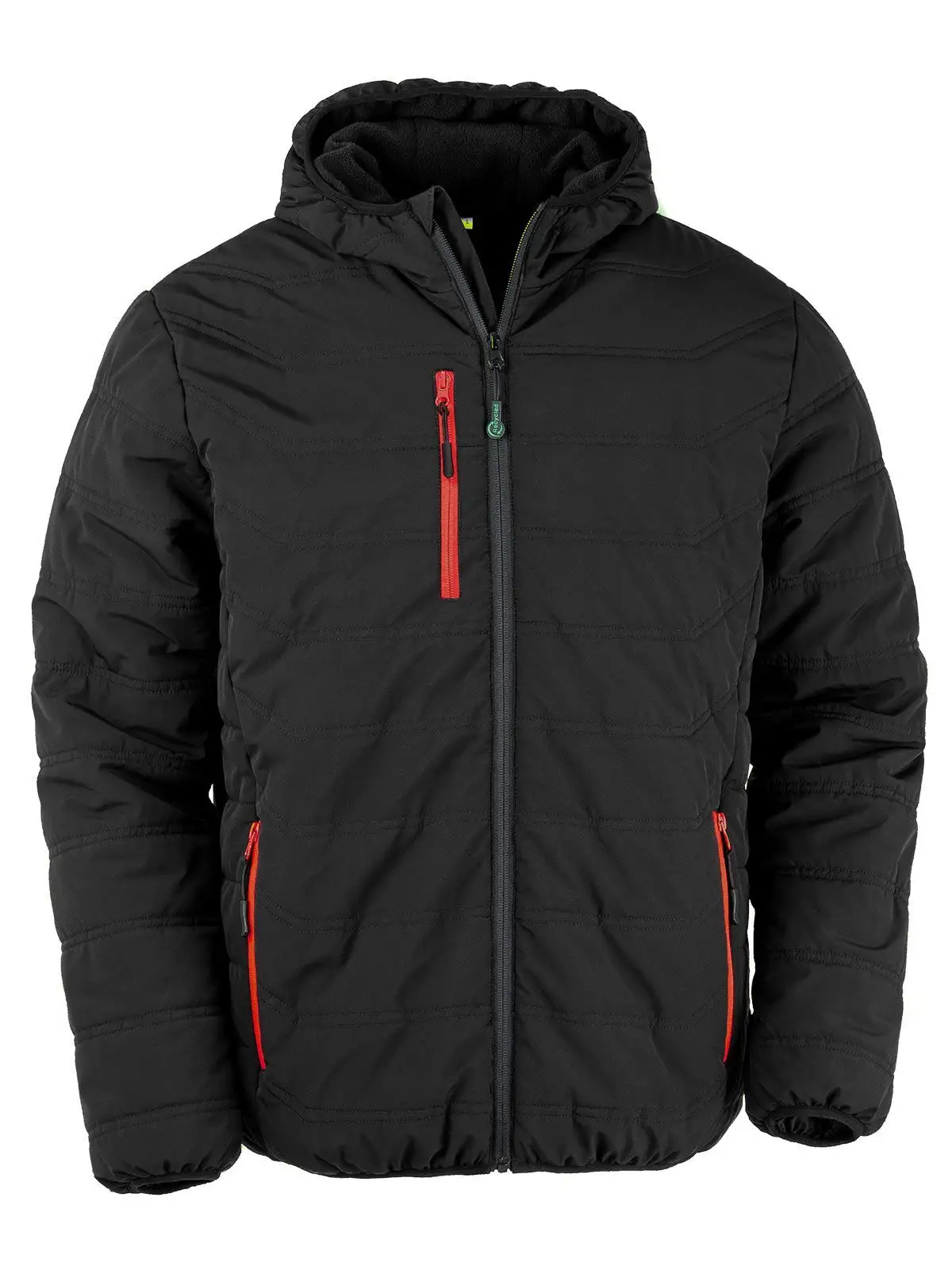 Black Compass Padded Winter Jacket