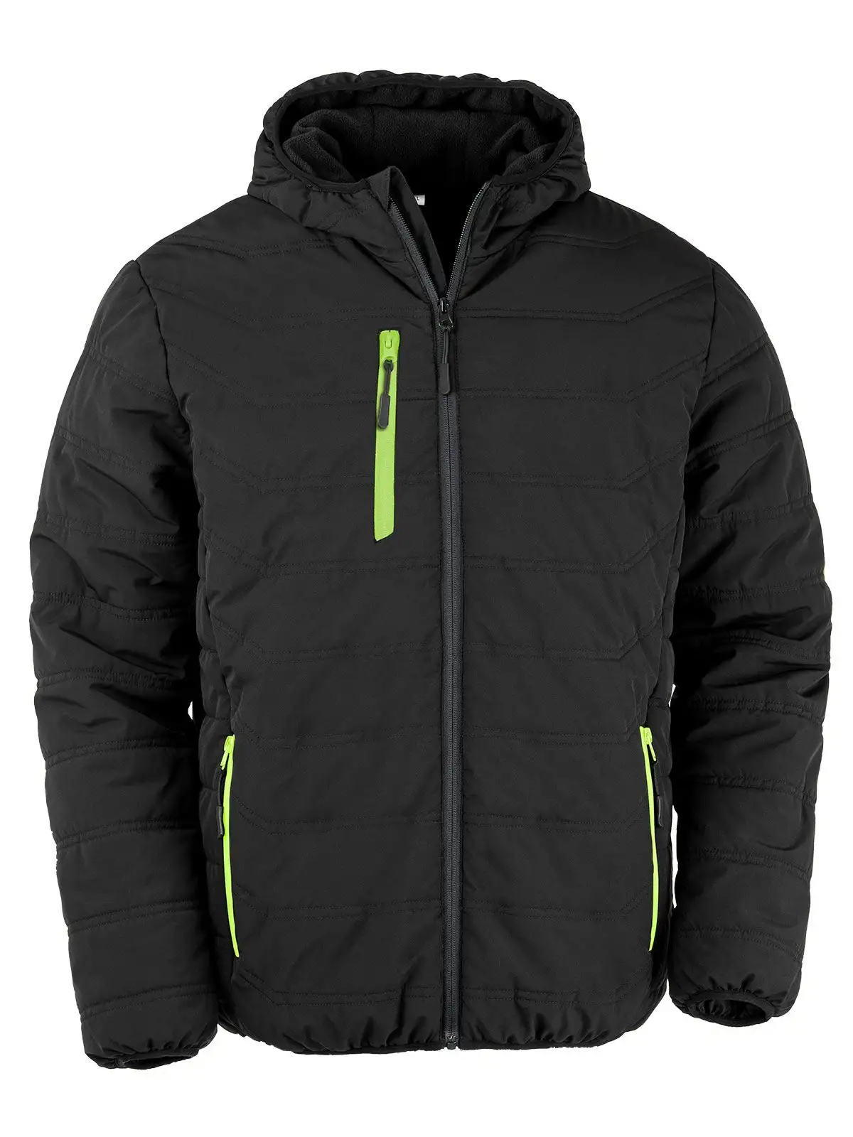 Black Compass Padded Winter Jacket