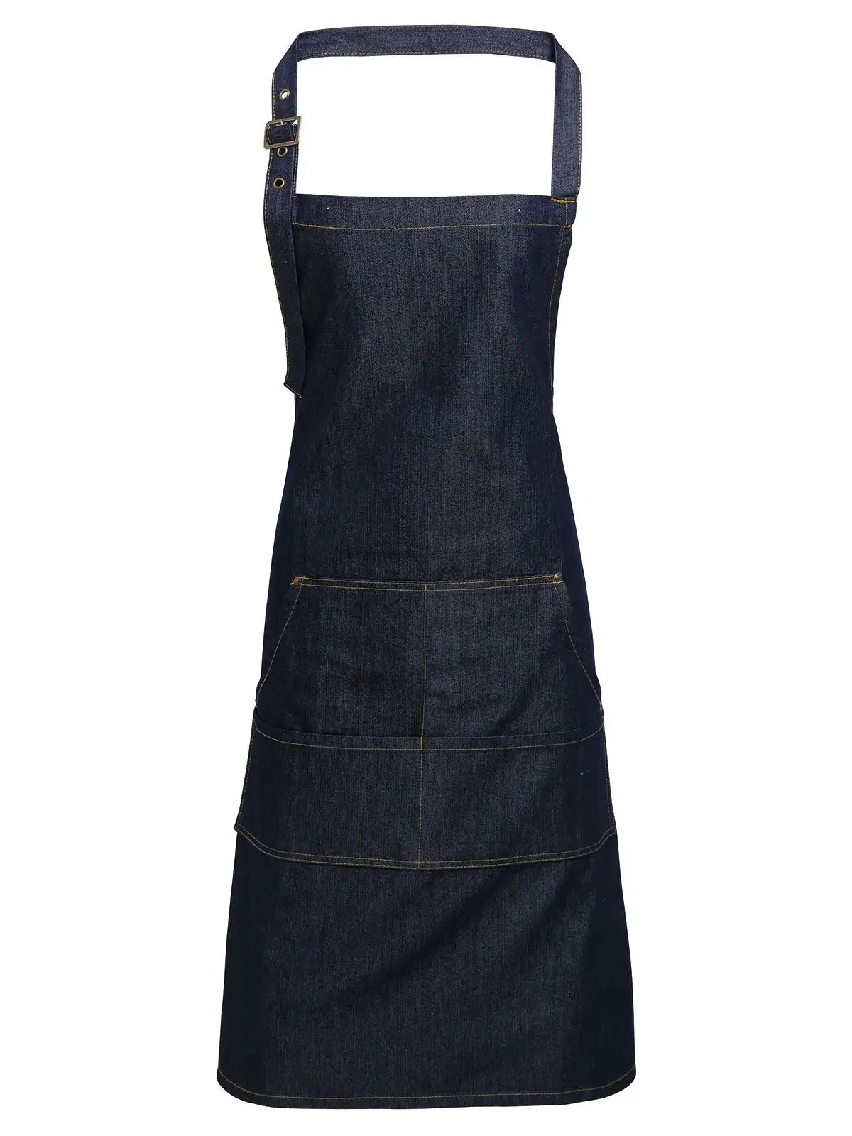 Jeans Stitch Denim Bib Apron