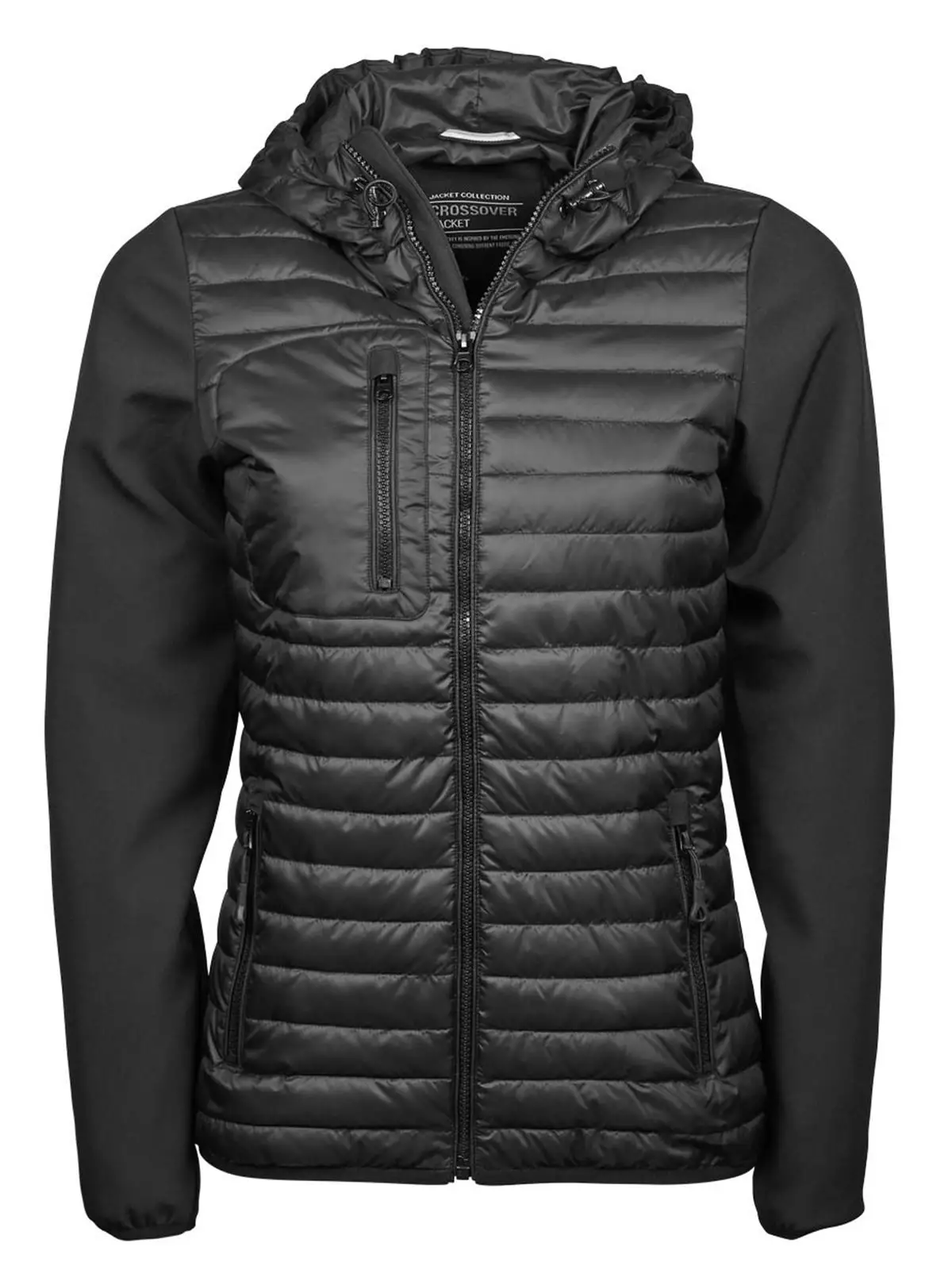 Ladies Hooded Crossover Jacket