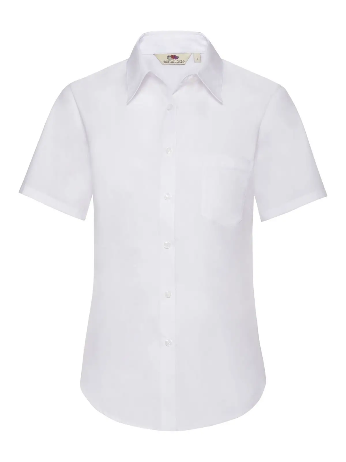 Ladies Poplin Shirt Short Sleeve
