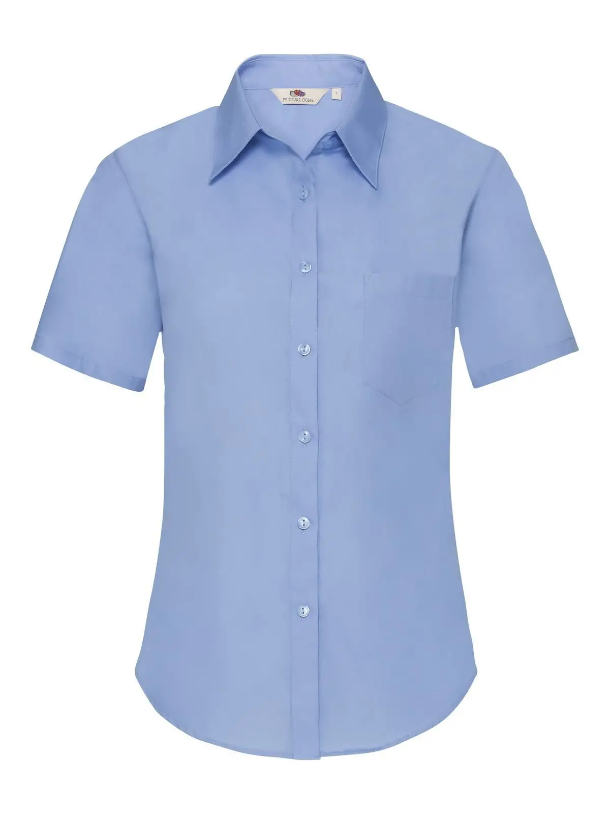 Ladies Poplin Shirt Short Sleeve