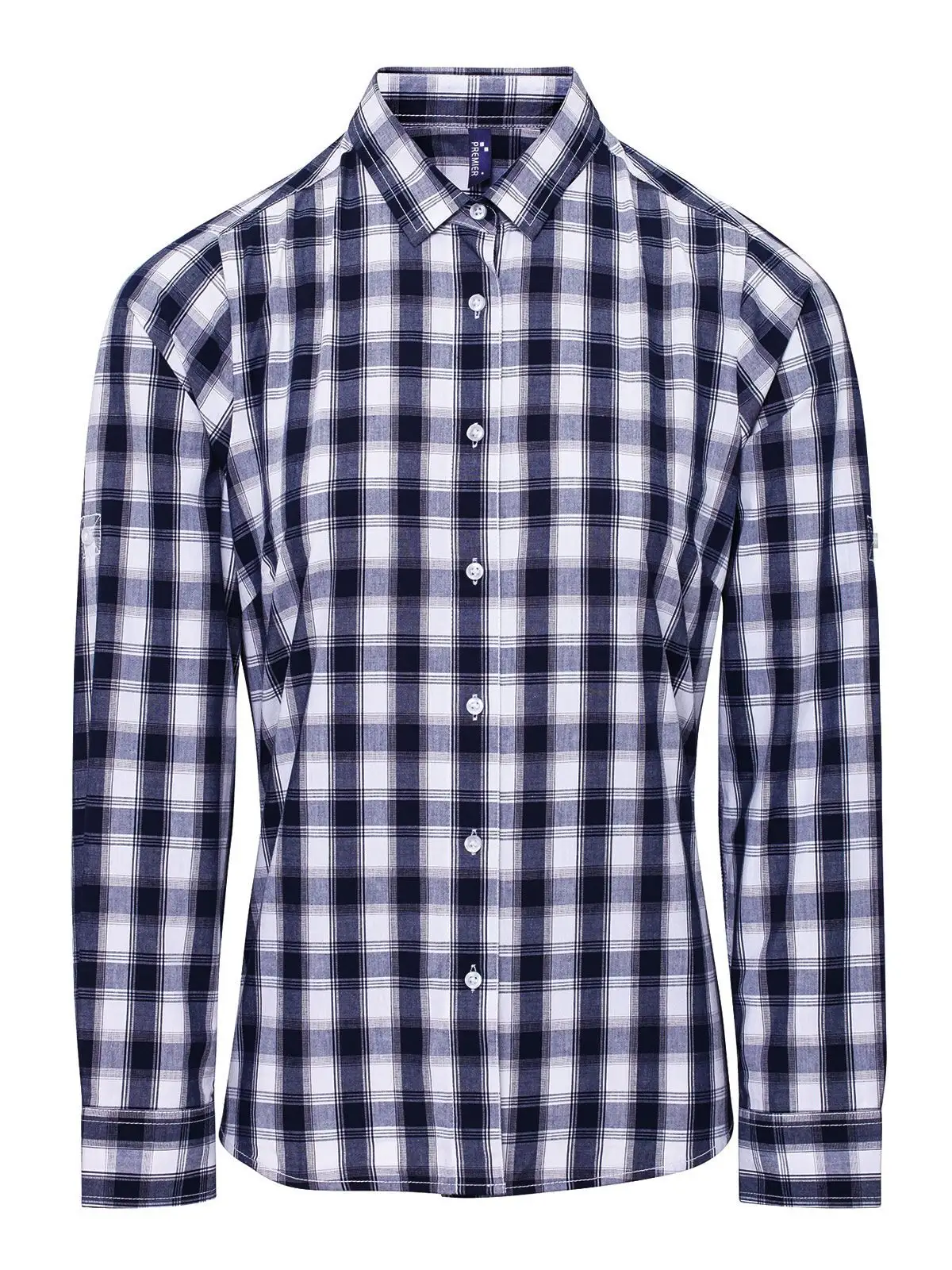 Ladies' LSL 'Mulligan' Check Cotton Bar Shirt t