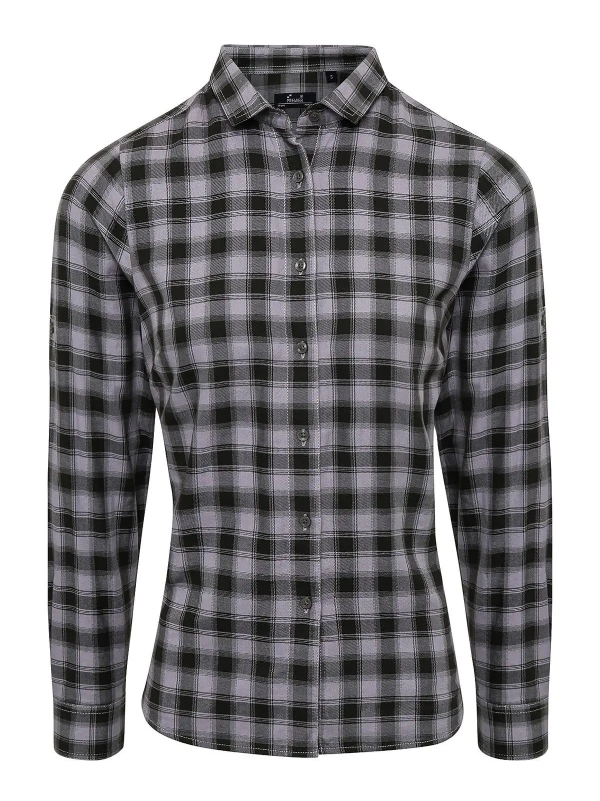 Ladies' LSL 'Mulligan' Check Cotton Bar Shirt t