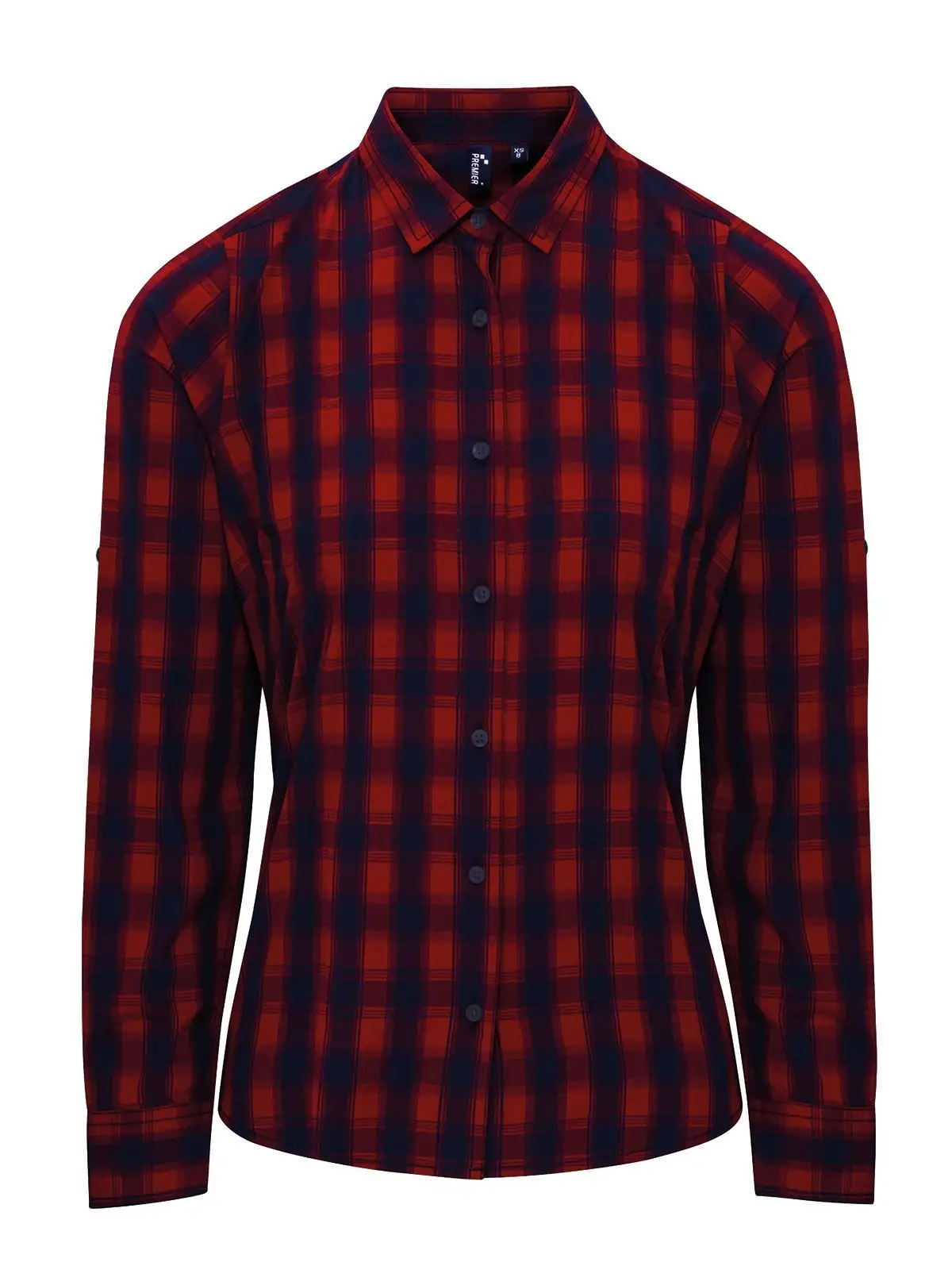 Ladies' LSL 'Mulligan' Check Cotton Bar Shirt t