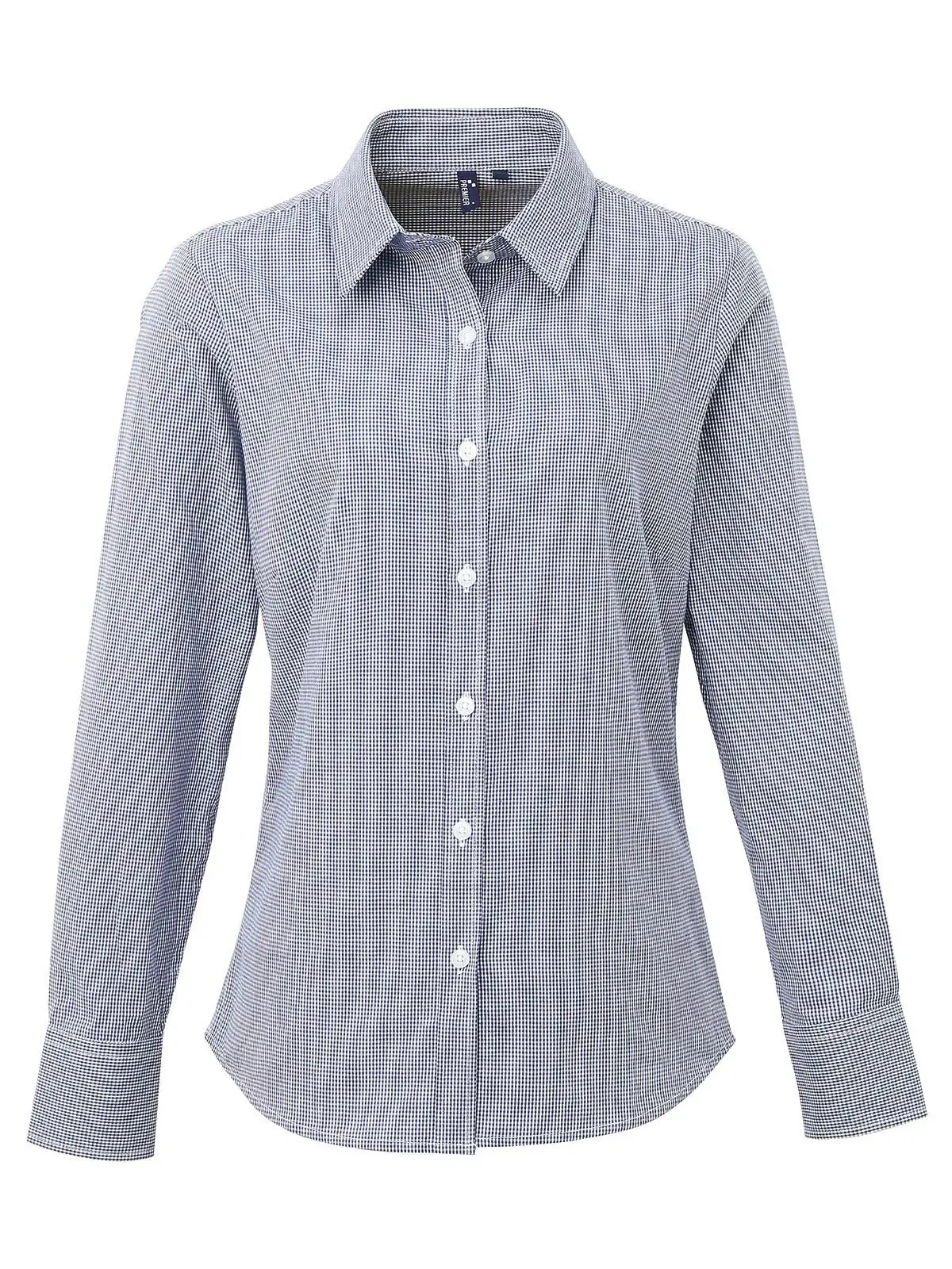 Ladies' Long Sleeve Microcheck Gingham Shirt