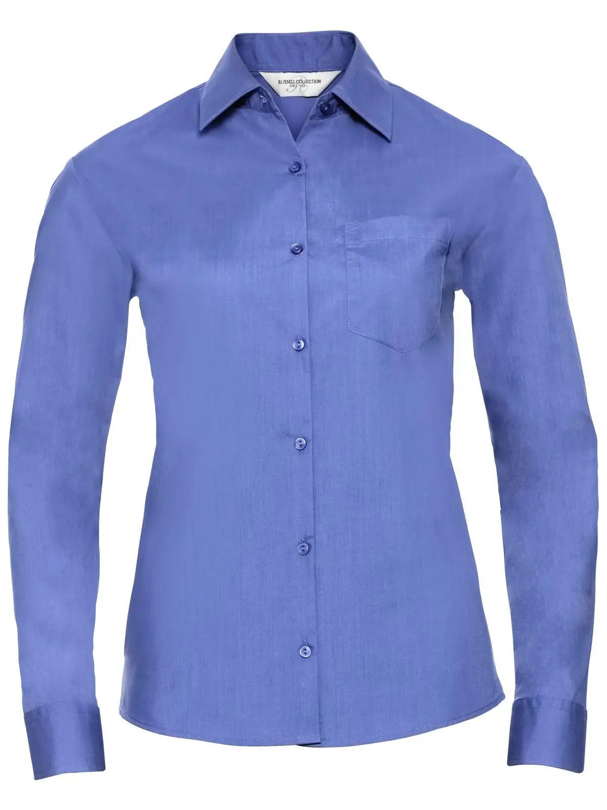 Ladies' Long Sleeve PolyCotton Poplin Shirt