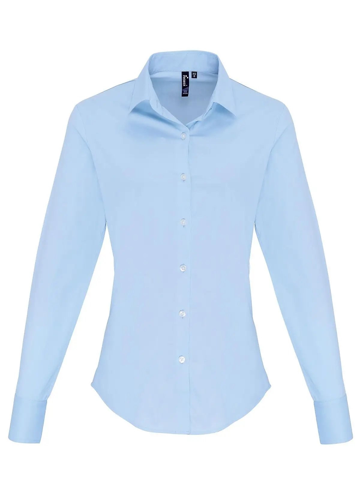Ladies'’ Stretch FitCotton Poplin Long Sleev Shirtt