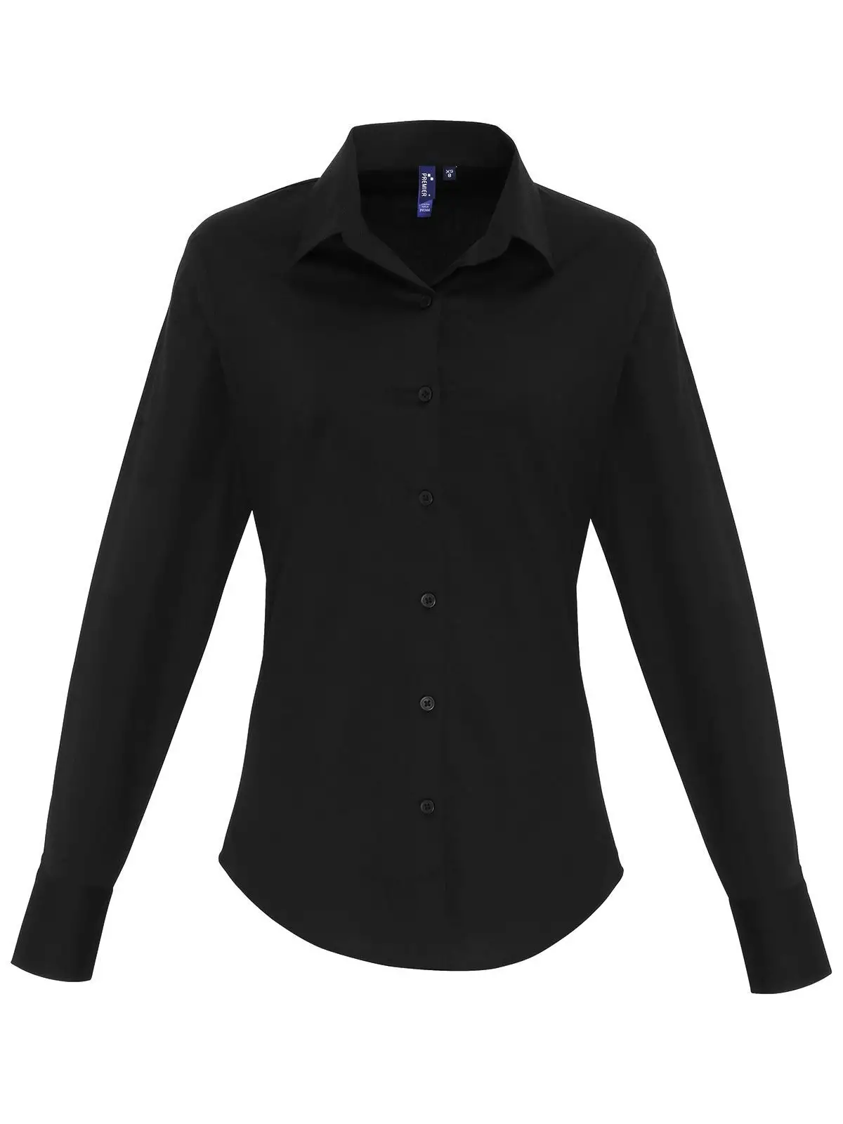 Ladies'’ Stretch FitCotton Poplin Long Sleev Shirtt