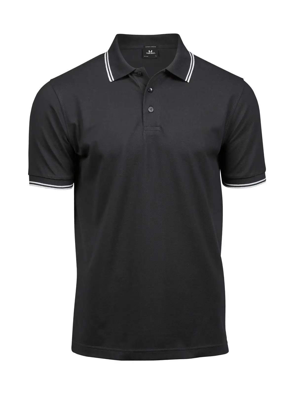 Luxury Stripe Stretch Polo