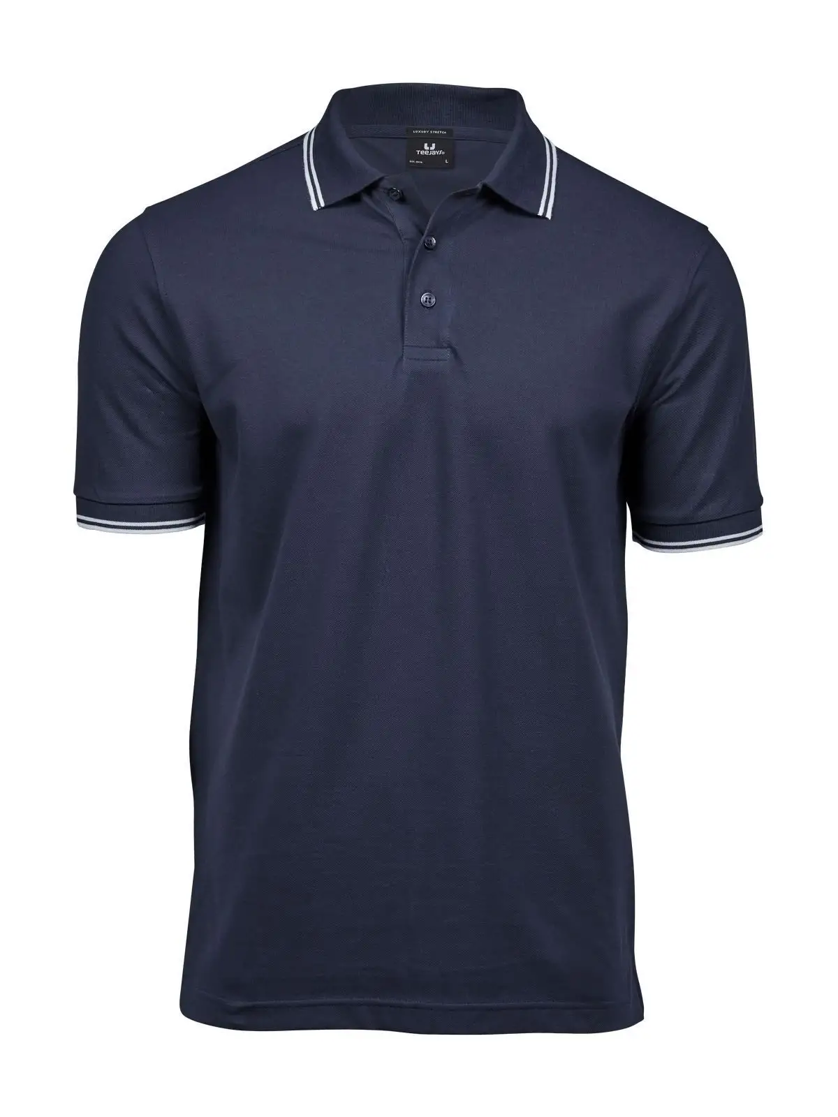 Luxury Stripe Stretch Polo