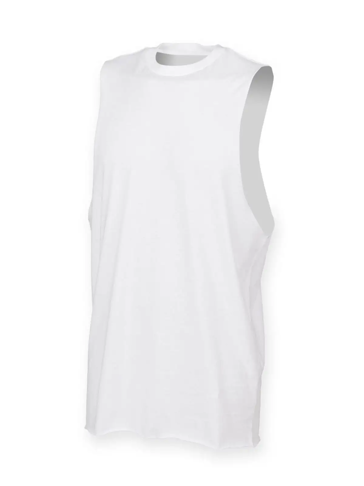 Men's High Neck Slash Armhole Vest