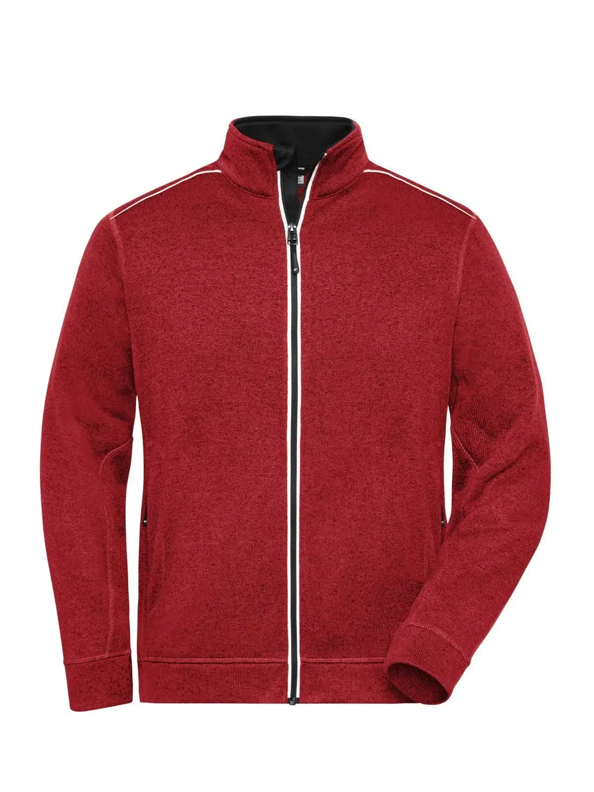 Men's Knitted Workwear Fleece Jacket - Solid