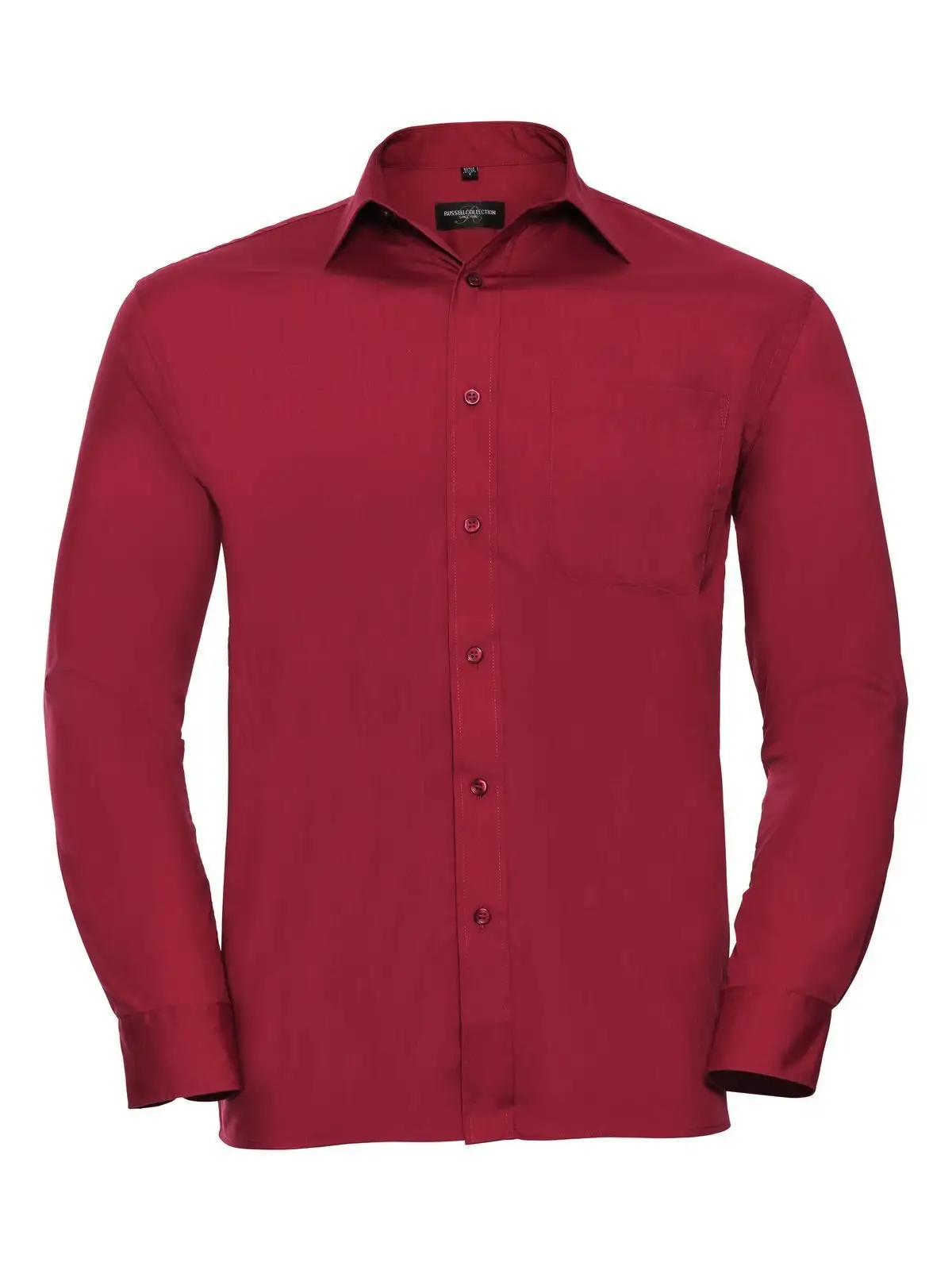 Men's Long Sleeve PolyCotton Poplin Shirt