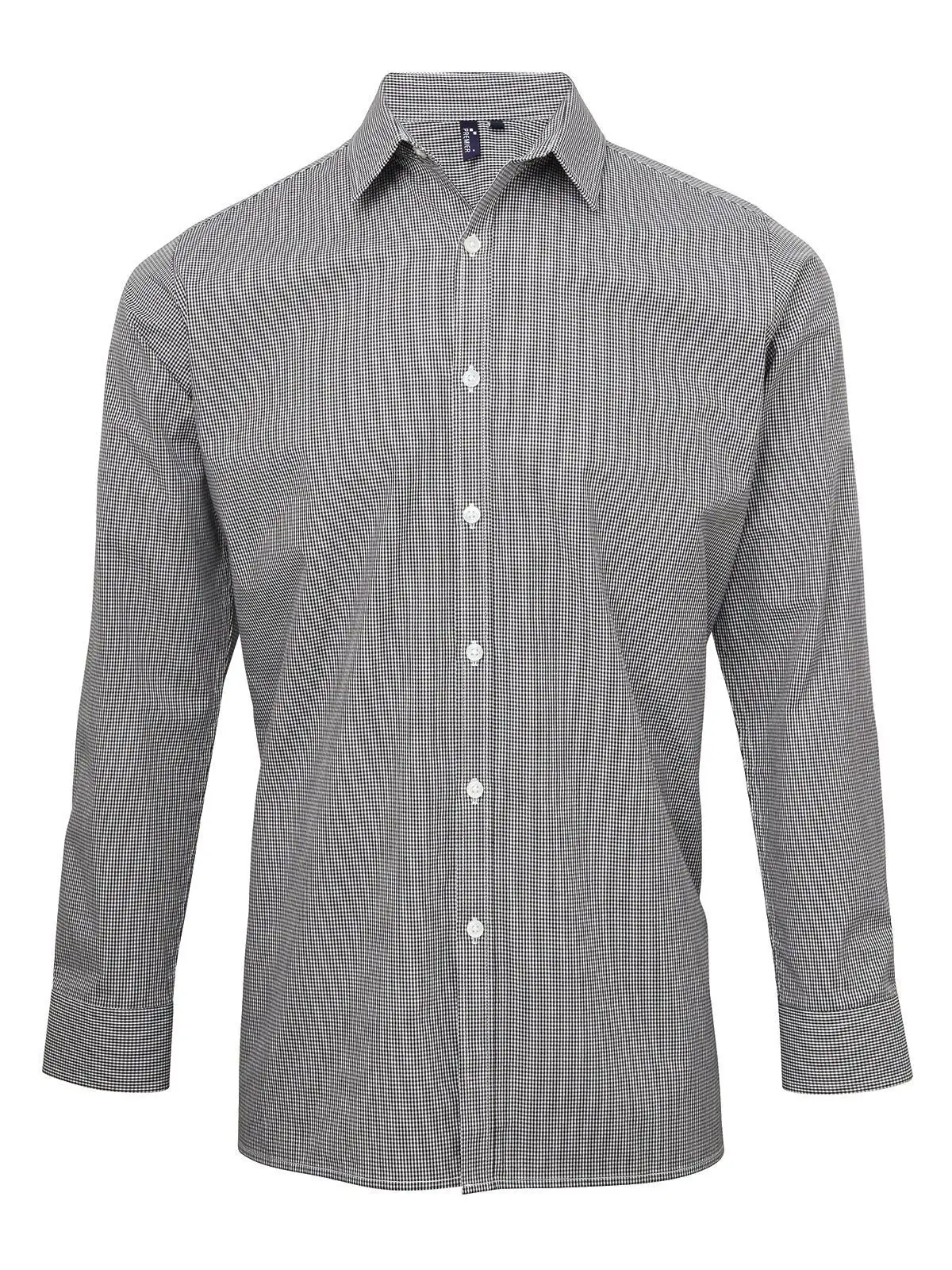 Men's Long Sleeve Microcheck Gingham Shirt