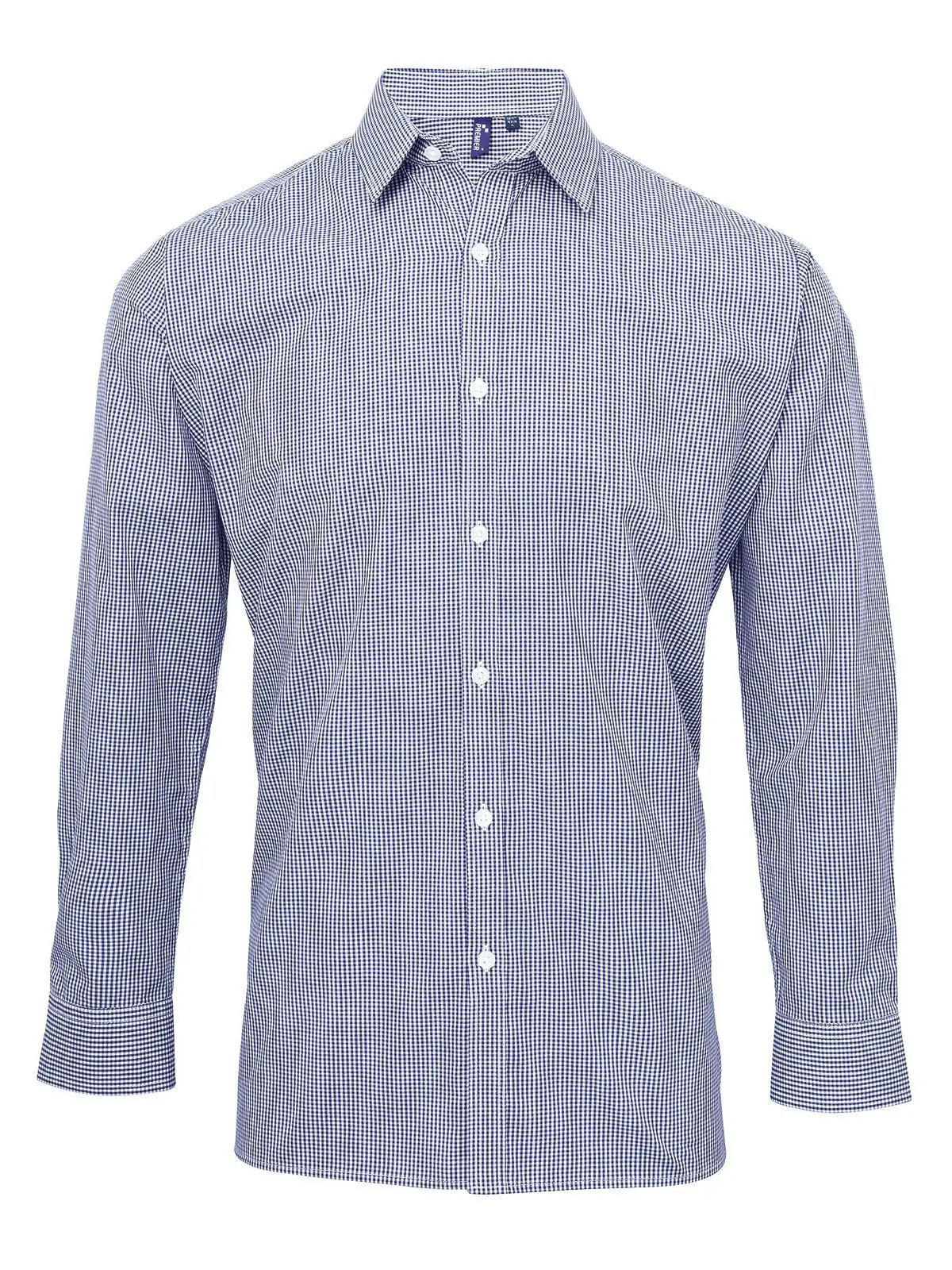 Men's Long Sleeve Microcheck Gingham Shirt
