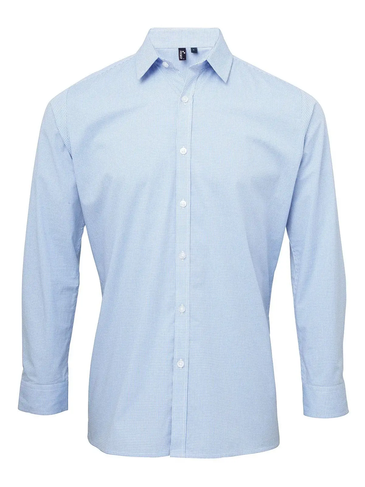 Men's Long Sleeve Microcheck Gingham Shirt
