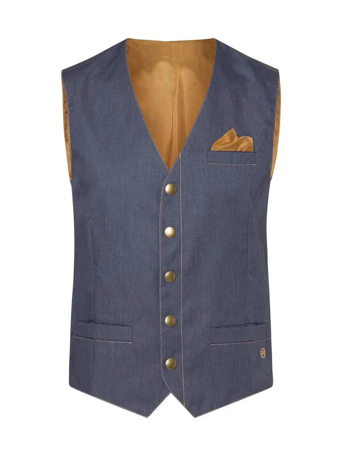 Men's Waistcoat Jeans-Style