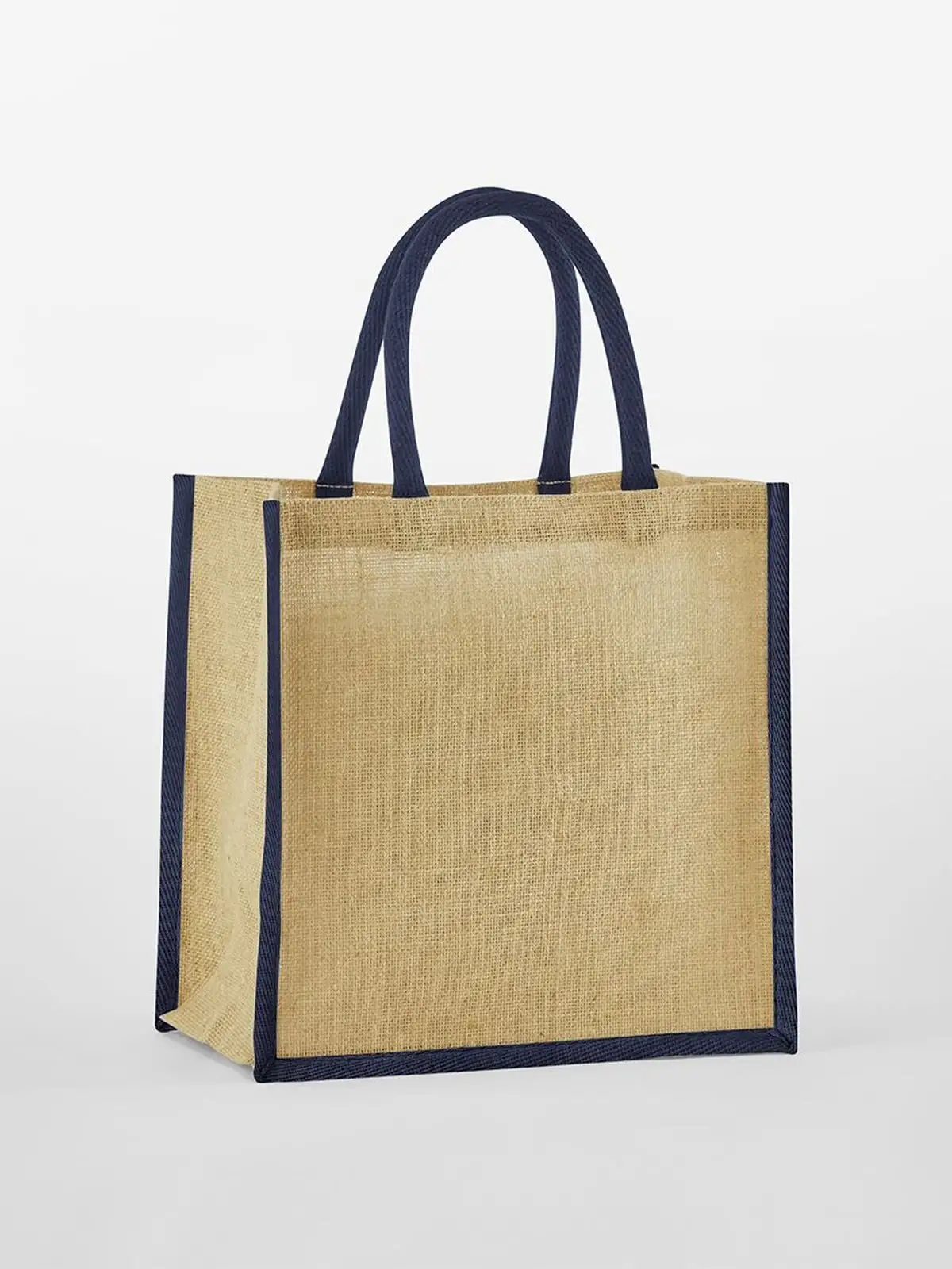 Natural Starched Jute Midi Tote