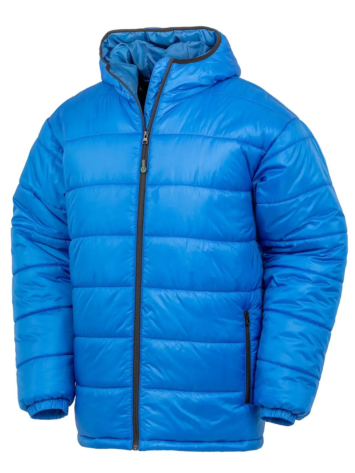 Recycled hooded padded parka