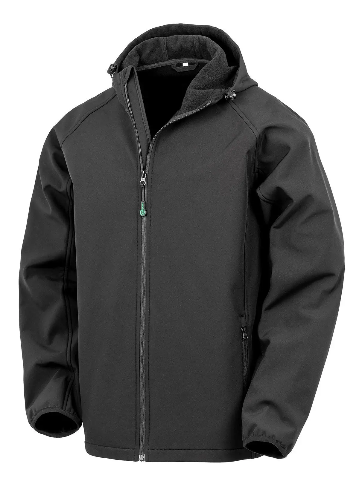 Recycled printable 3-layer hooded softshell