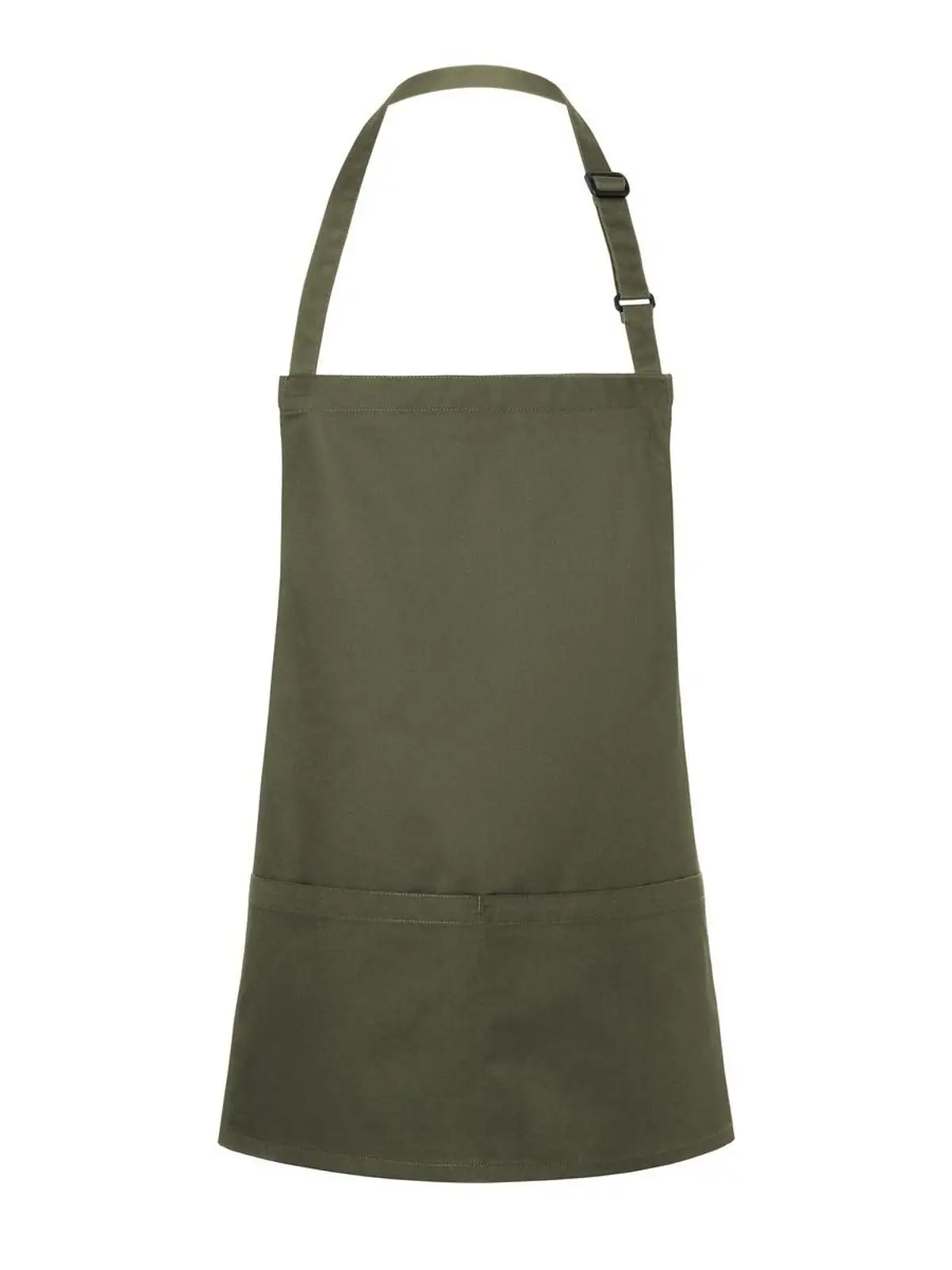 Short Bib Apron Basic With Buckle And Pocket