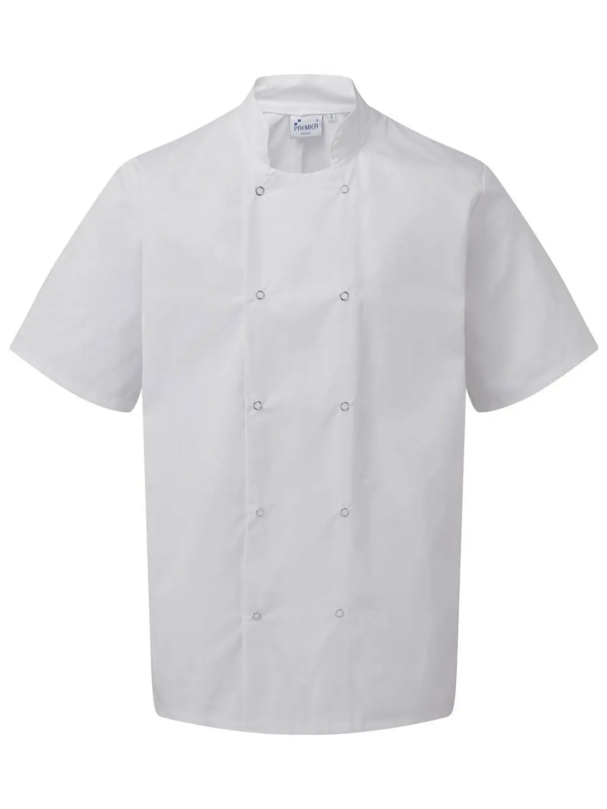 Studded Front Shorts Sleeve Chef's Jacket