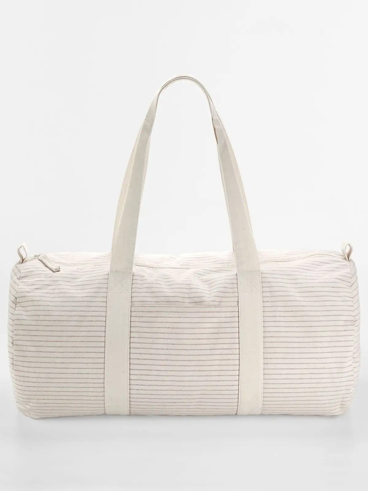 Striped Organic Cotton Barrel Bag