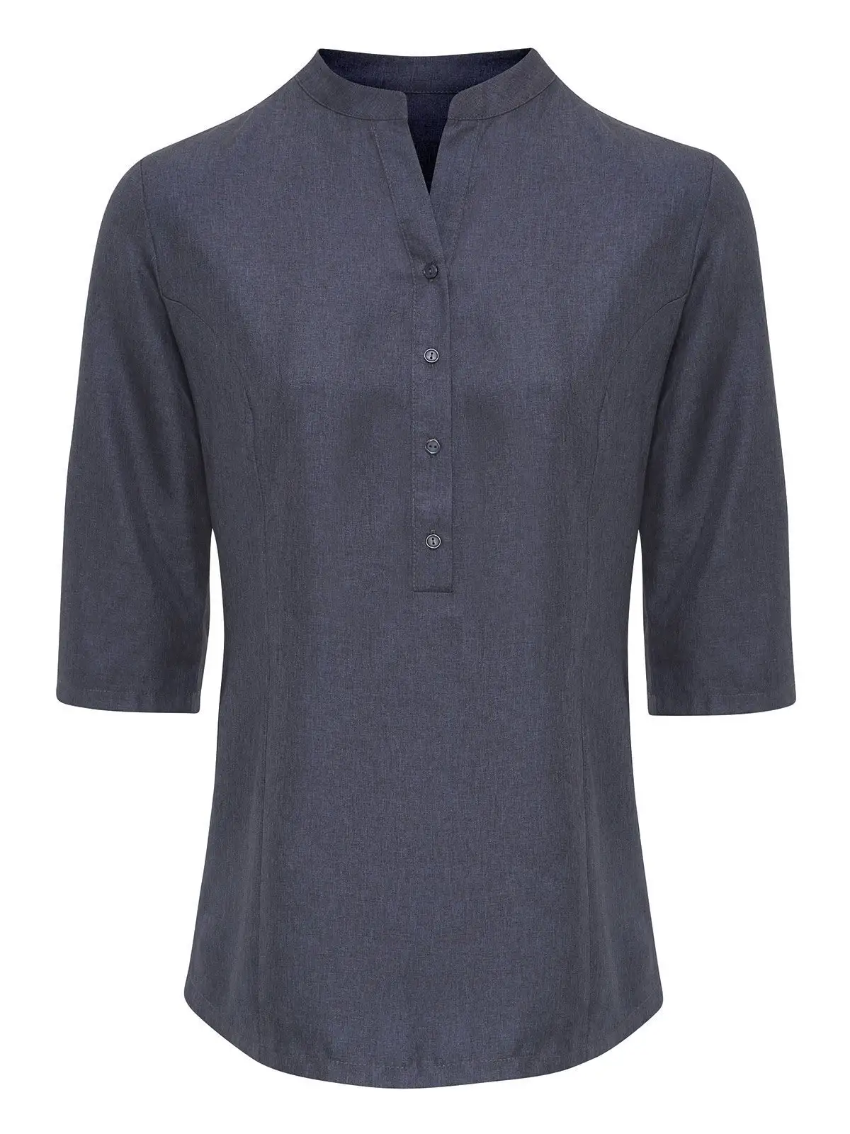 Verbena Linen Look Button Up Beauty Tunic
