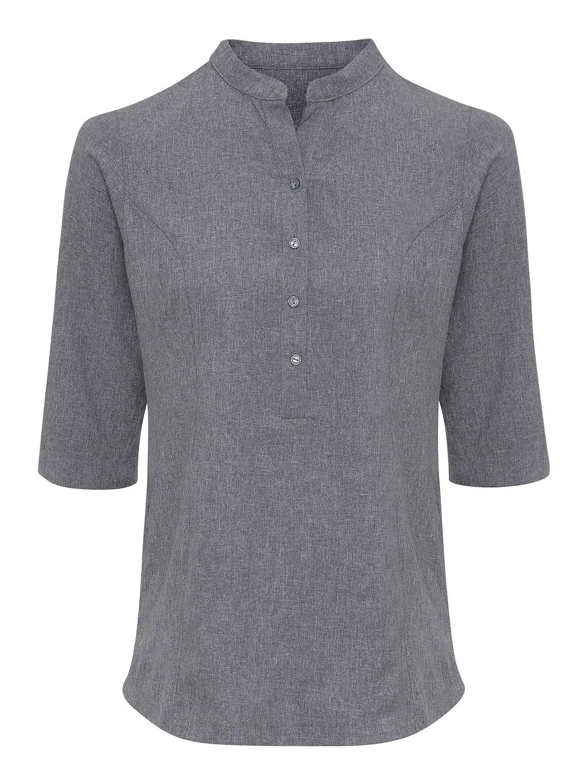 Verbena Linen Look Button Up Beauty Tunic