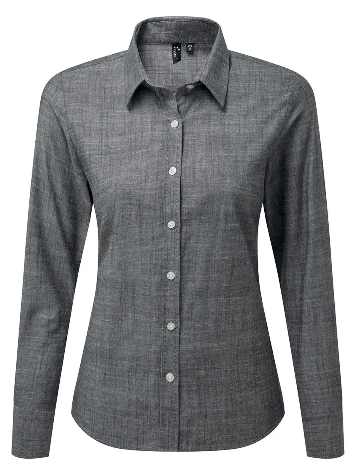 Women's Cotton Slub Chambray Long Sleeve Shirt