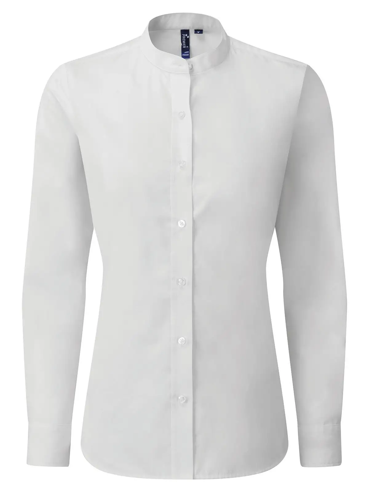 Women’s Banded Collar 'Grandad' Shirt
