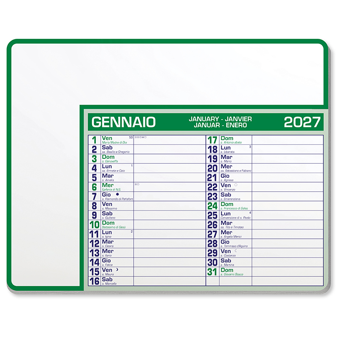 Calendar Pad Edge