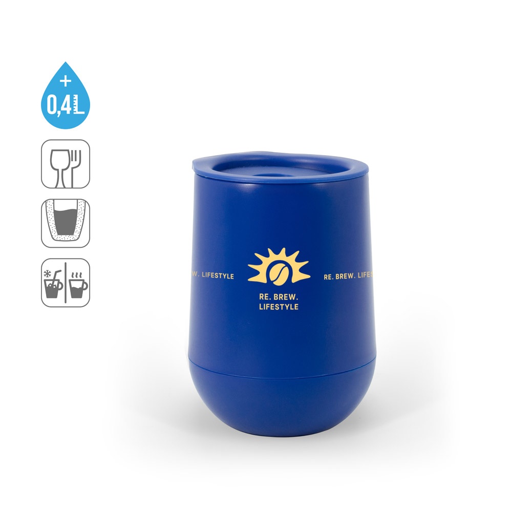 ADLINGTON. Tazza da viaggio in PP con doppia parete isolata ad aria
