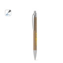 KYRA. Penna a sfera realizzata al 100% con cartariciclata e dettagli in ABS riciclato (100% rABS)