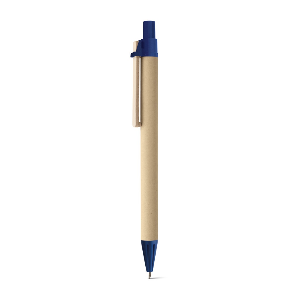 NAIROBI. Penna a sfera in carta kraft e clip in legno