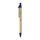 NAIROBI. Penna a sfera in carta kraft e clip in legno